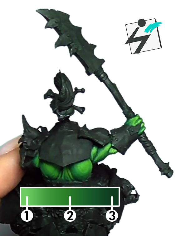 esquema de color piel de orco miniaturas